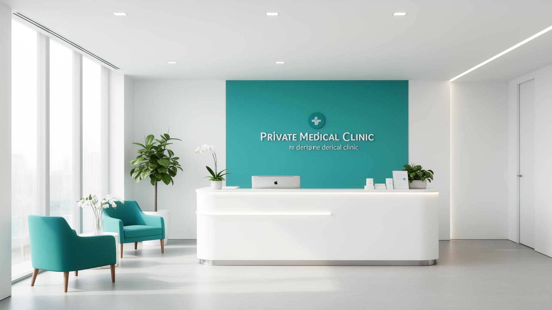 Modern private clinic interior