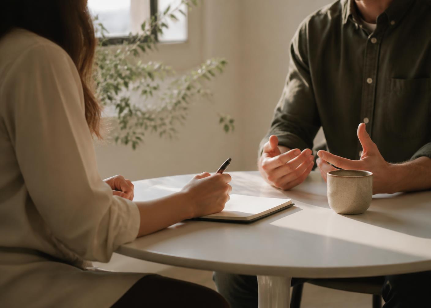 A discovery interview between a consultant and a business owner