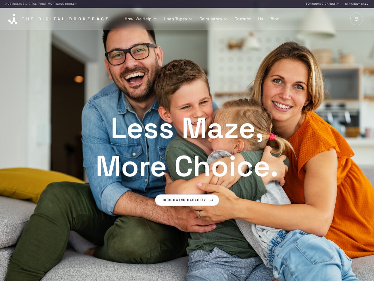 The Digital Brokerage website homepage